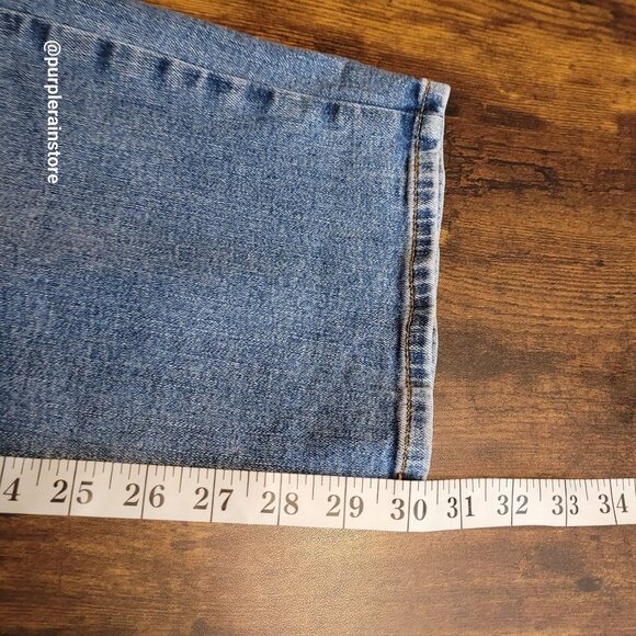 Talbots Jeans 22 W Straight High Rise Tummy Control Medium Light Wash Stretch - Picture 9 of 11